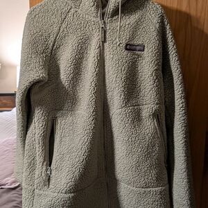 Columbia Women Sherpa Green Jacket